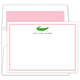 Alligator Pink Border Flat Note Cards Image 3 of 3